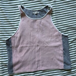 Madewell Pink and Gray Tank Top